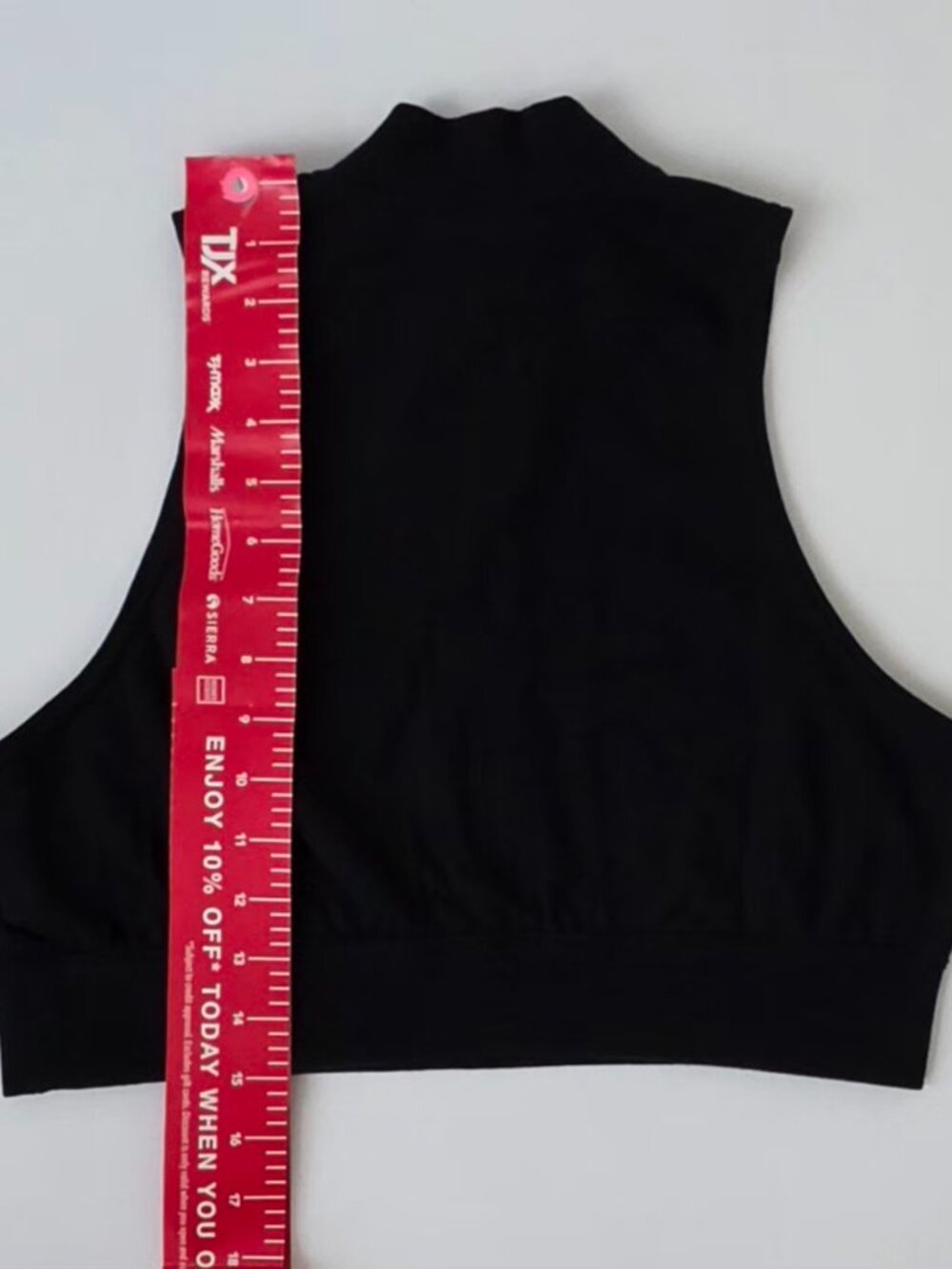 NIKE Women's Slim Cropped 1/2-Zip French Terry Tank Top - Picture 7 of 7